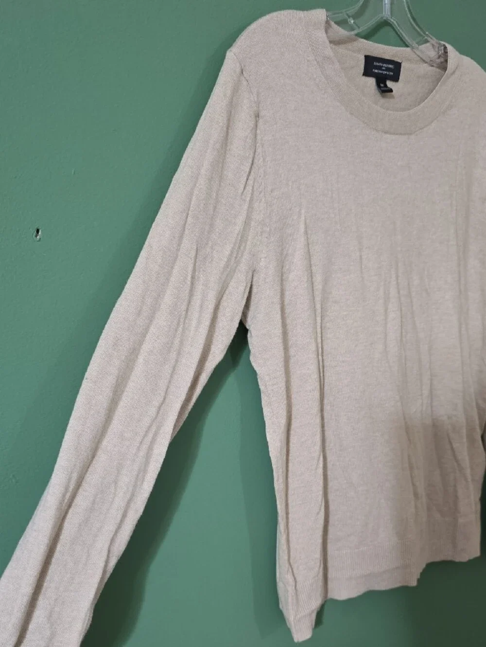 Banana Republic Light Beige Crewneck Sweater